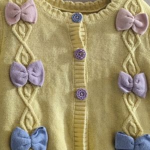 Matilda Jane Lemon Meringue kids sweaters with bows- size 2 still available